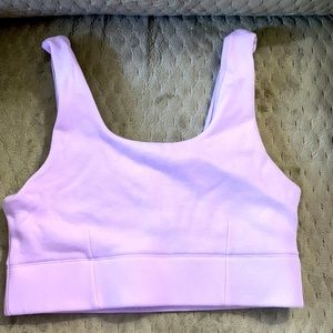 Fabletics Purple Knit Sports Bra Large